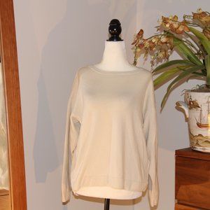 Sandro Paris Two Tone White Sweater